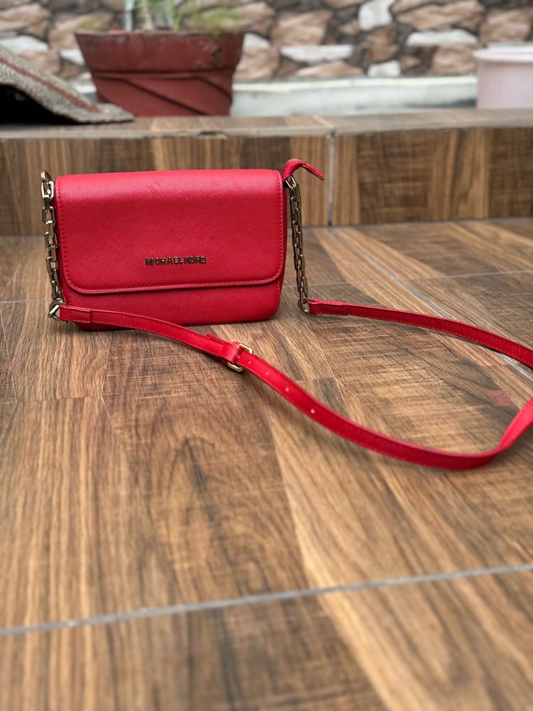 The Bold Red Statement Michael Kors Dupe Purse