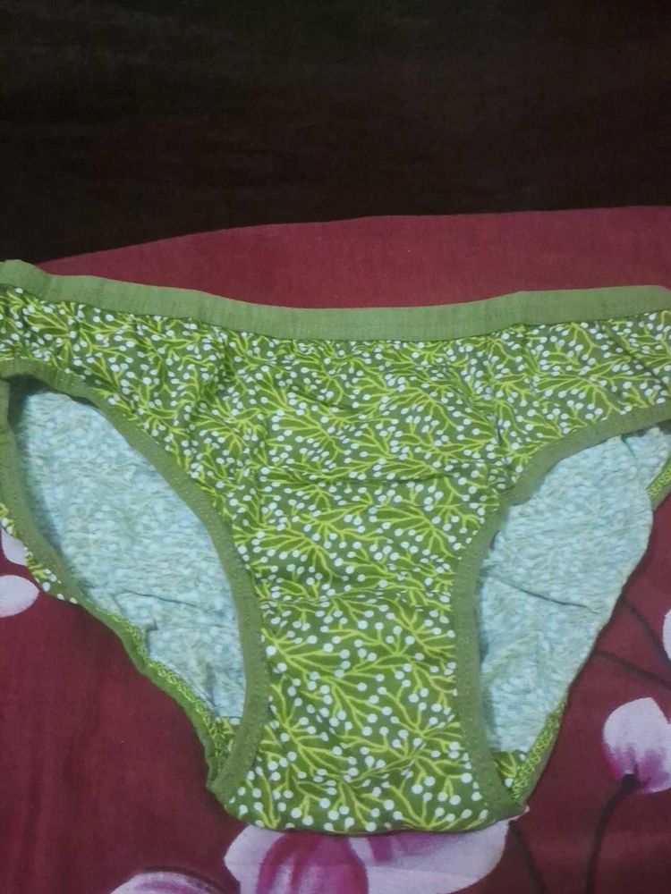 Green Floral Brieff  single  pc