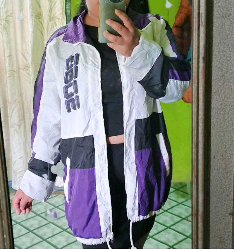 Color Block Windbreaker Jacket