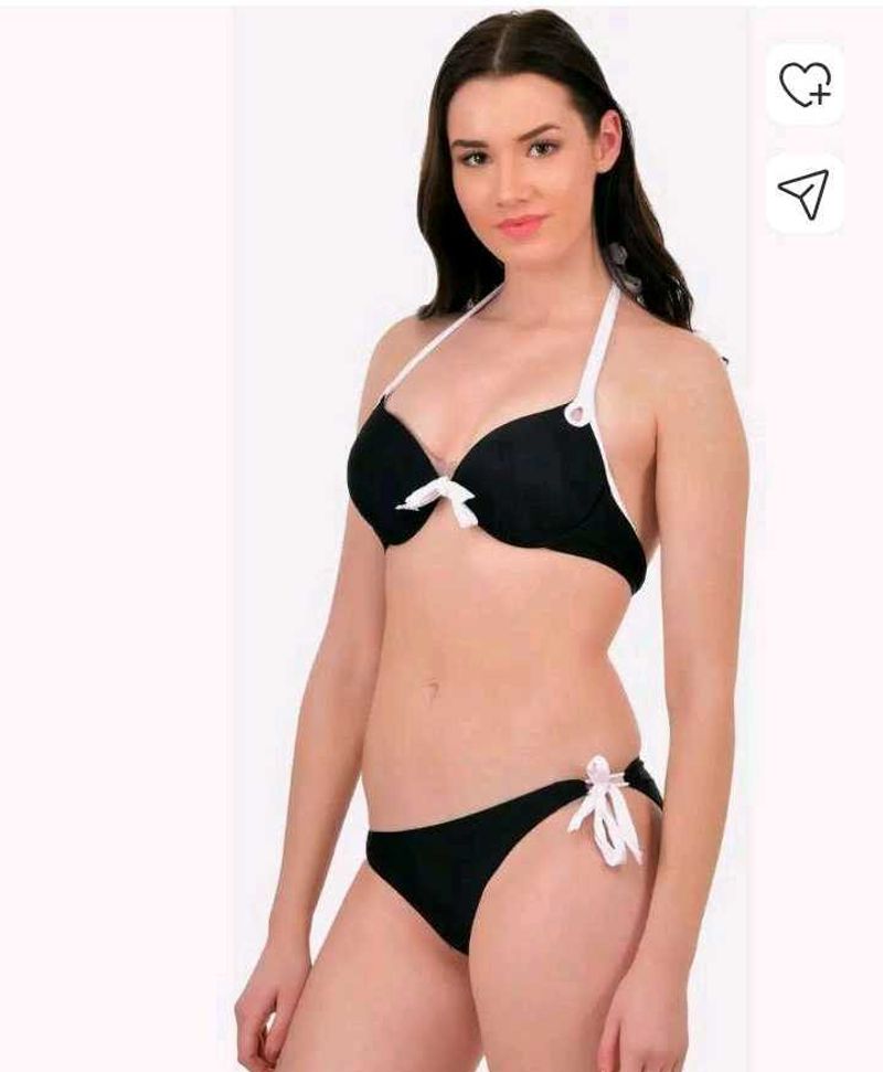 Classic Black Halter Bikini Top