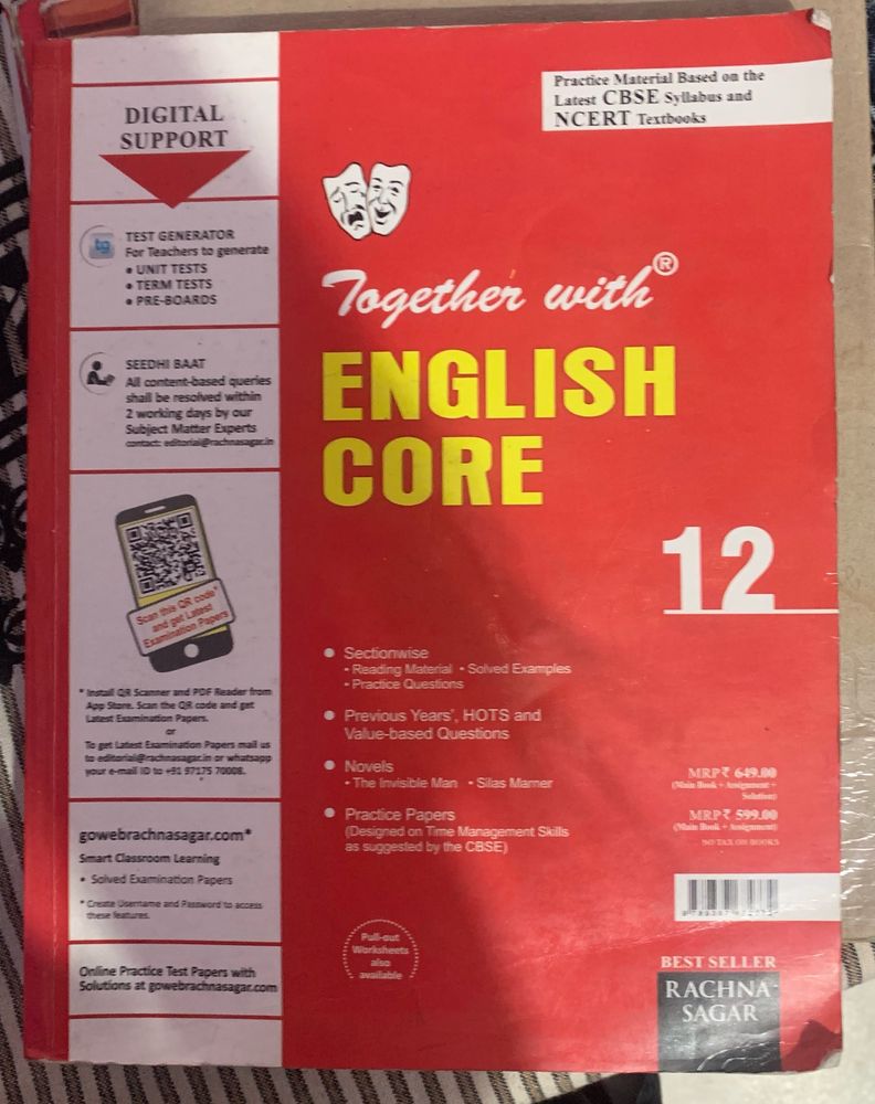 Books > Indian Writing | Rachna Sagar English Core Guide Class 12 | Freeup