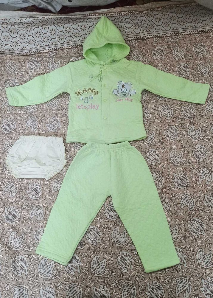 Baby Girl's Quilted Pajama Set