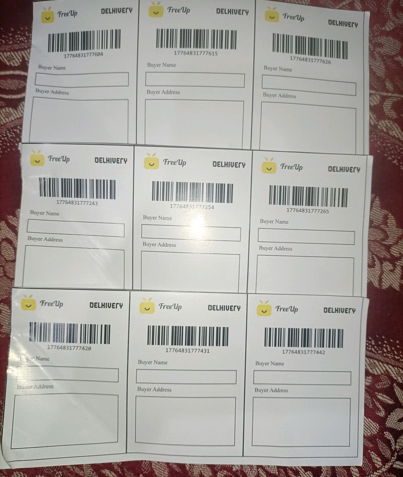 10 Shipping Lables @150 Coins Grab Fast...