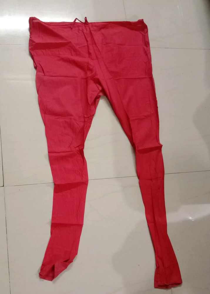 Vibrant Red Ethnic Salwar Pants