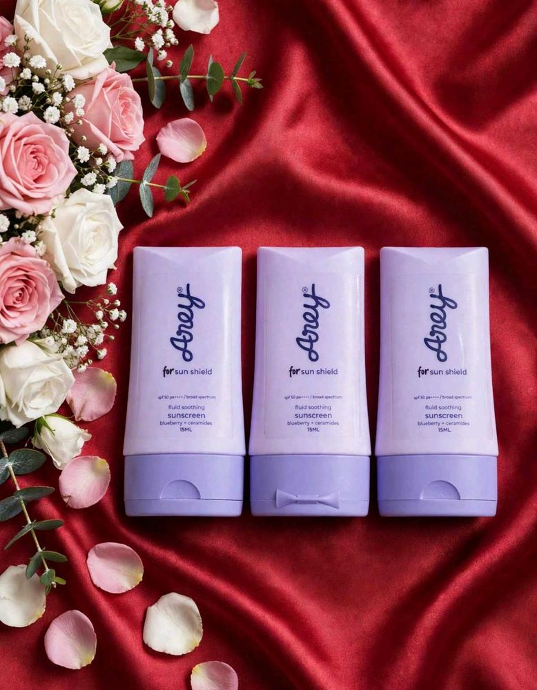 pack of 3 Arey Blueberry + Ceramides Sunscreen 45m
