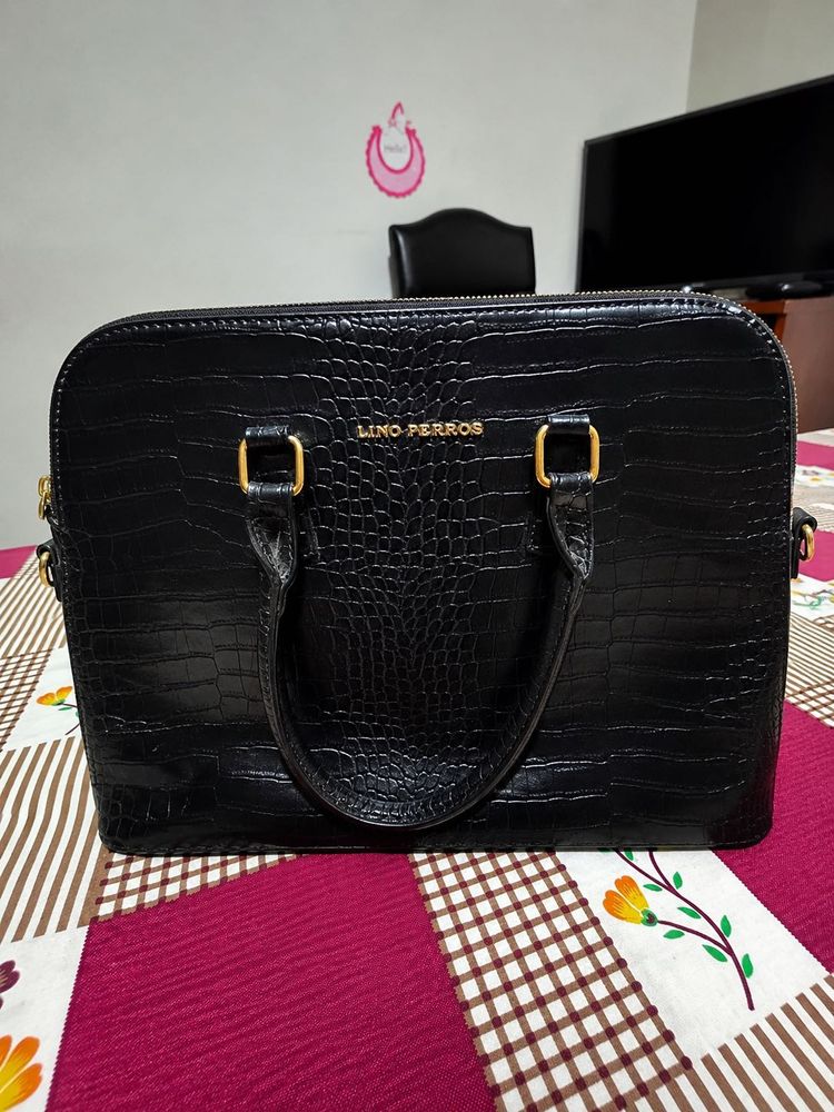 Lino Perros Black Handbag - like new
