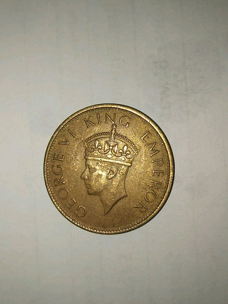 One Quarter Anna 1940 (GEORGE VI KING)