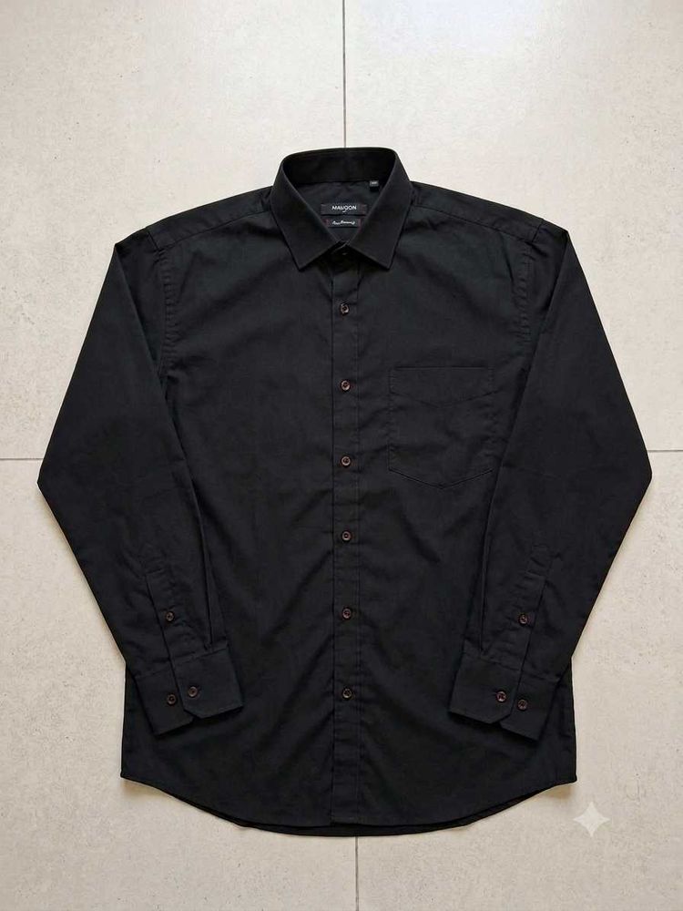 Men's Classic Black Long Sleeve Shirt