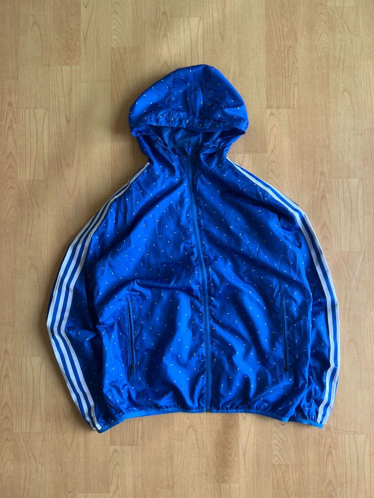 Adidas Blue Windbreaker Jacket
