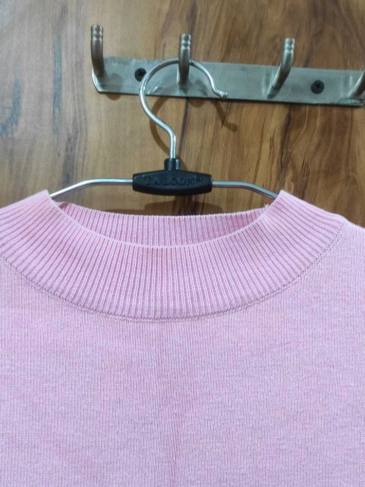 Cozy Pink Knit Sweater