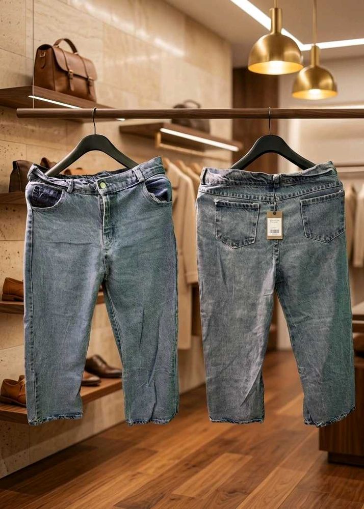 Stylish Light Wash Denim Jeans