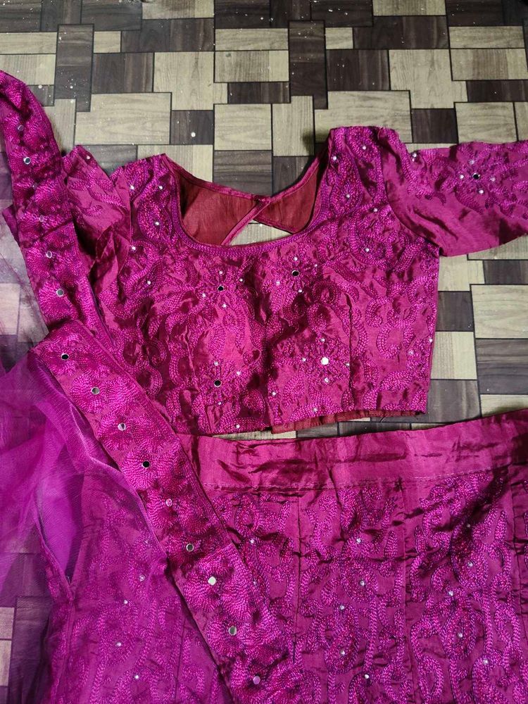 mirror lehenga