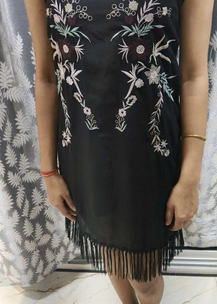 black see through dress