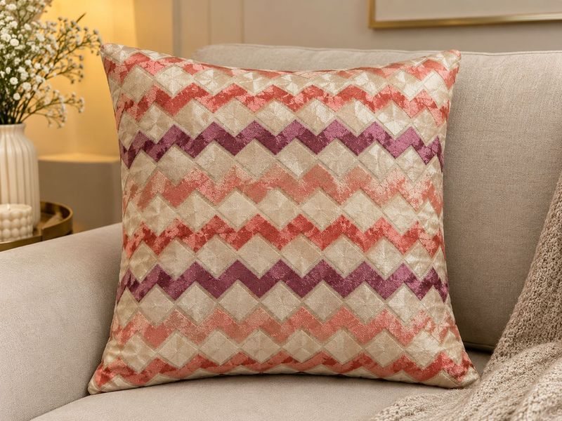 Chevron Pattern Accent Pillow