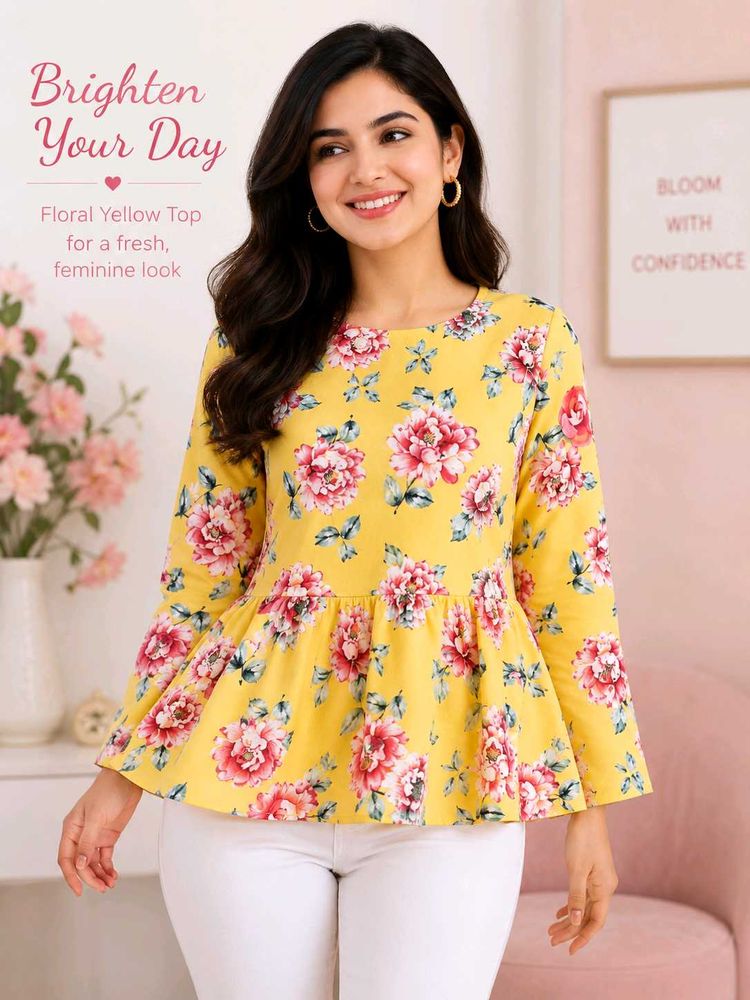 Floral peplum Top - Stylish &amp; Unique 👗