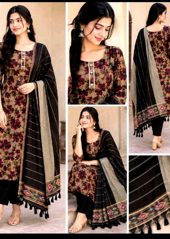 Floral Print Kurta