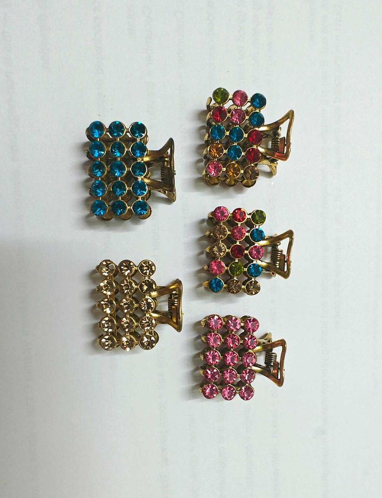 Sparkling Rhinestone Hair Claw Clips