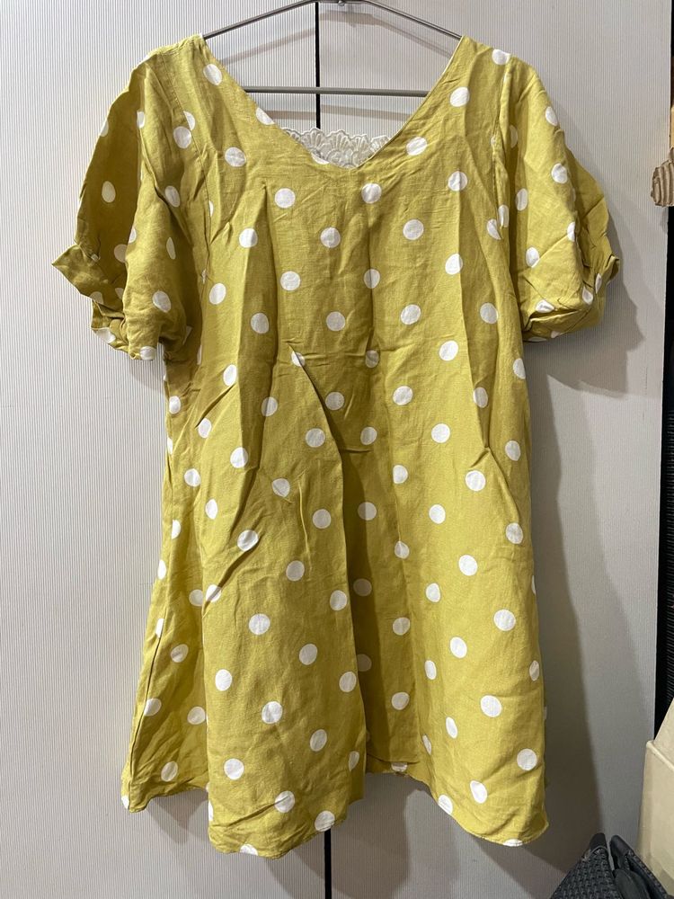 Yellow Polka Dot Dress