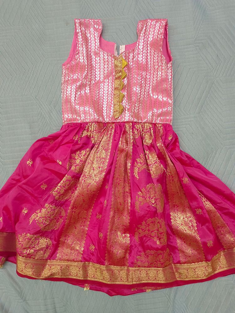 Pink Silk Gown