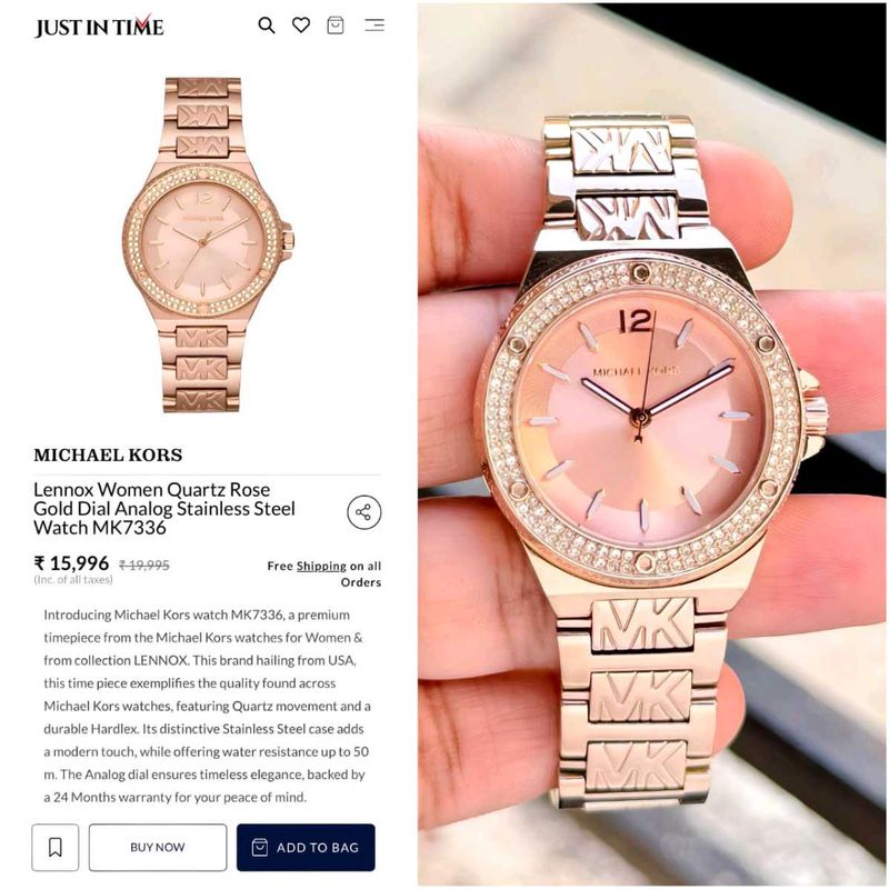 MICHAEL KORS LENNOX – ROSEGOLD GLAMOUR WITH SIGNAT