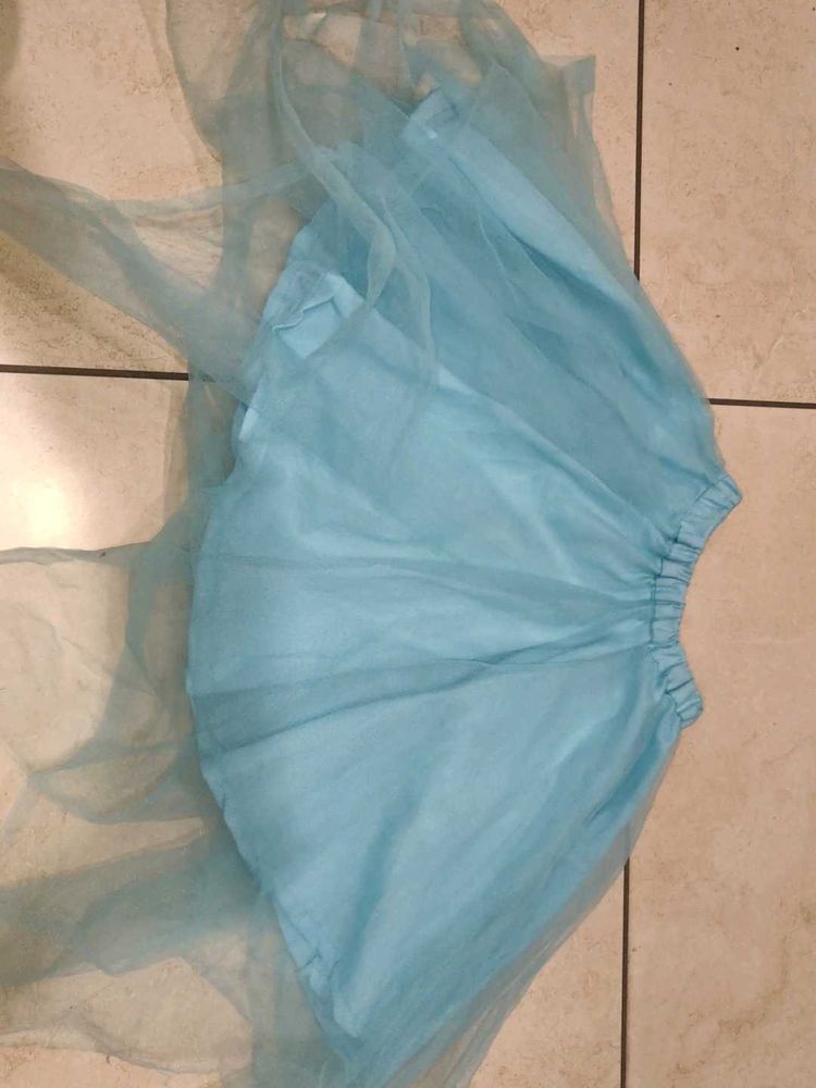 Light Blue Tulle Skirt