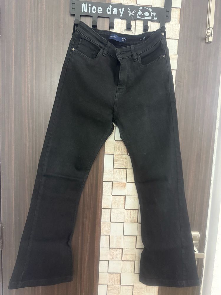 Black Flared Jeans