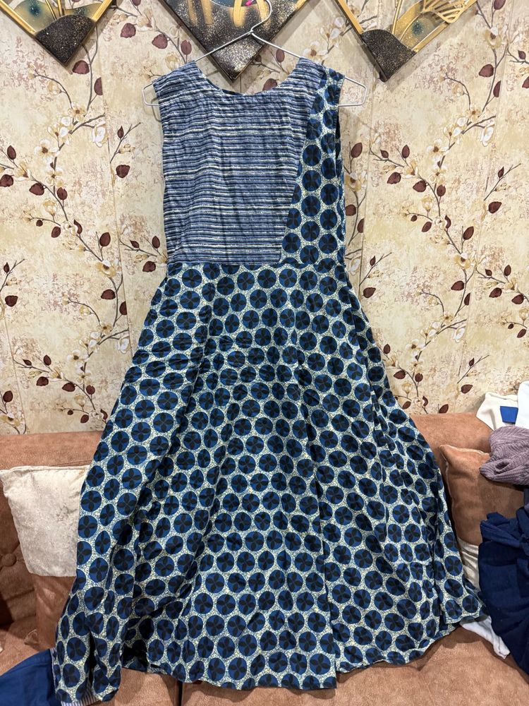 Blue Patterned Dress