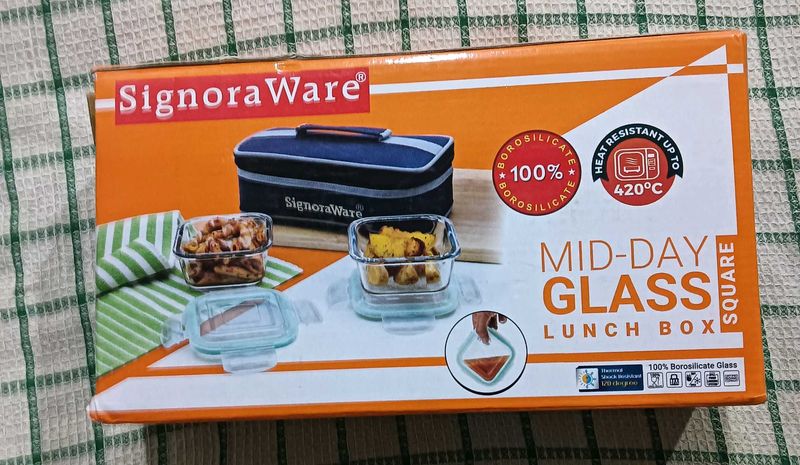 Signora Ware Mid-Day Glass Lunch Box