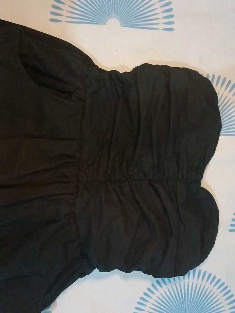 midi tube black dress