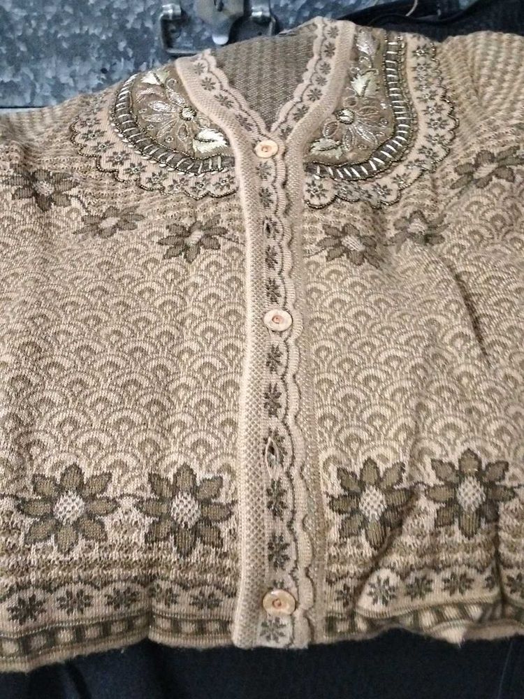 Embroidered Cardigan