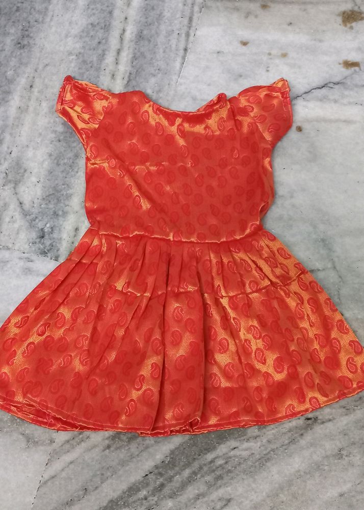 kids shiny frock
