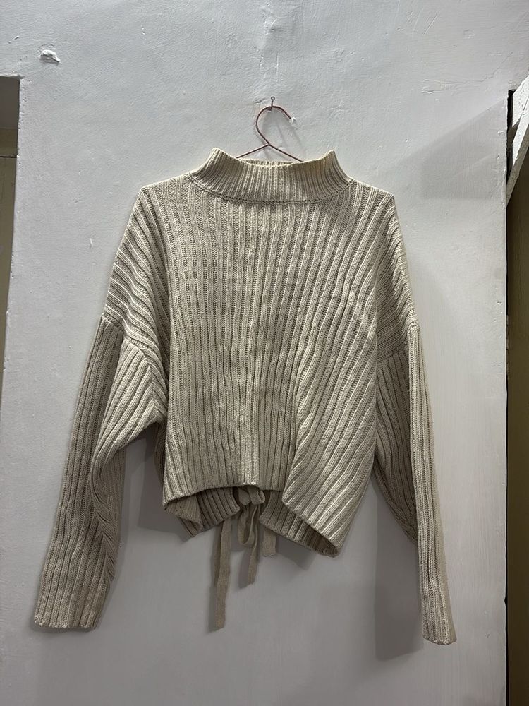Cozy Ribbed Mock Neck Sweater
