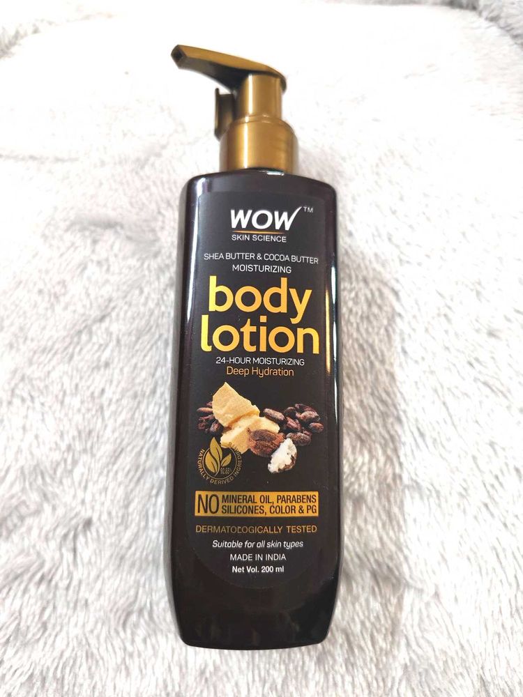 Wow Skin Science Shea Butter Cocoa  Body Lotion 20