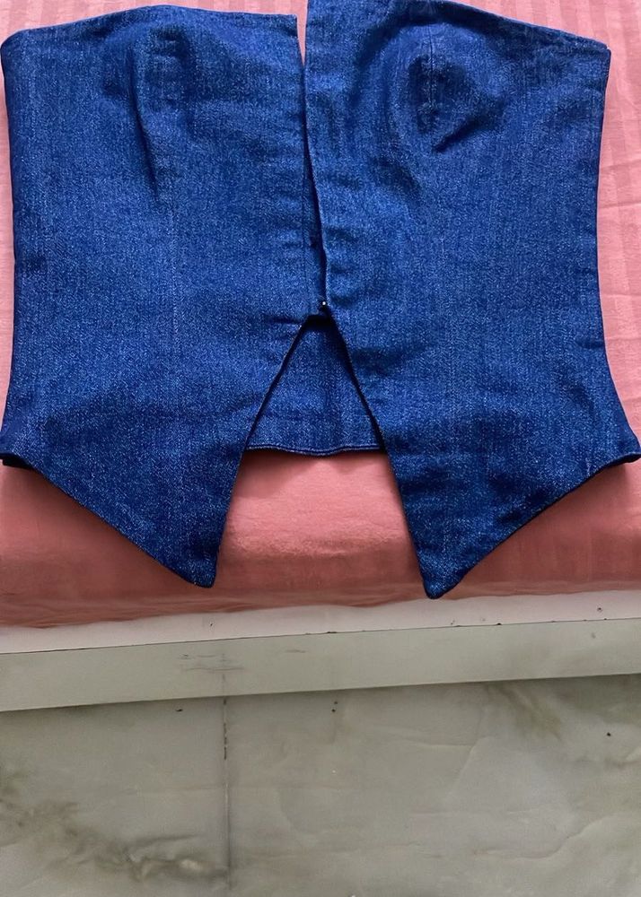Denim Corset Top and Pants