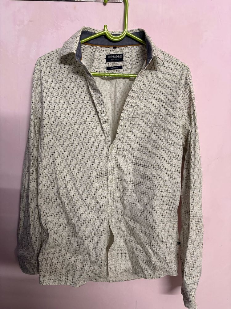 Men's Patterned Long Sleeve Shirt