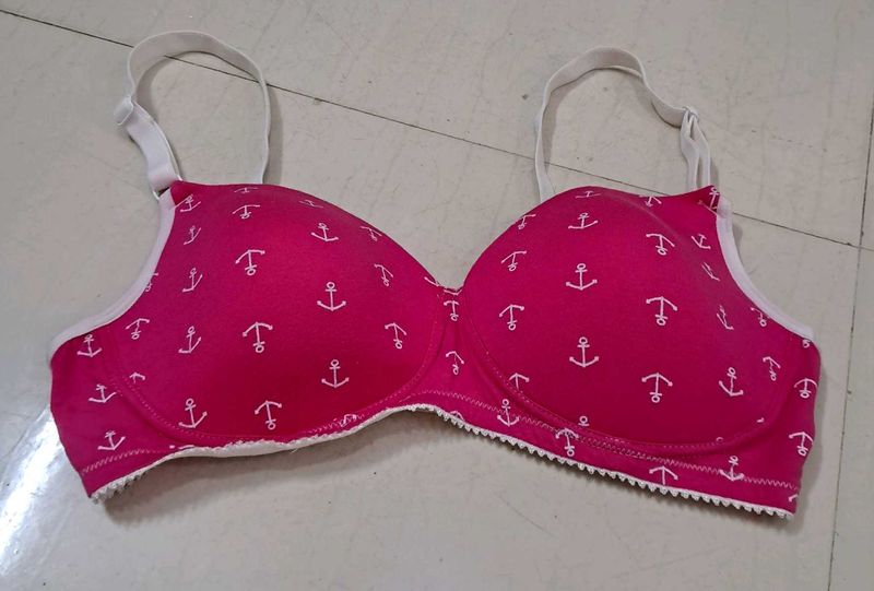 Dark Pink Soft Lightly Padded Bra