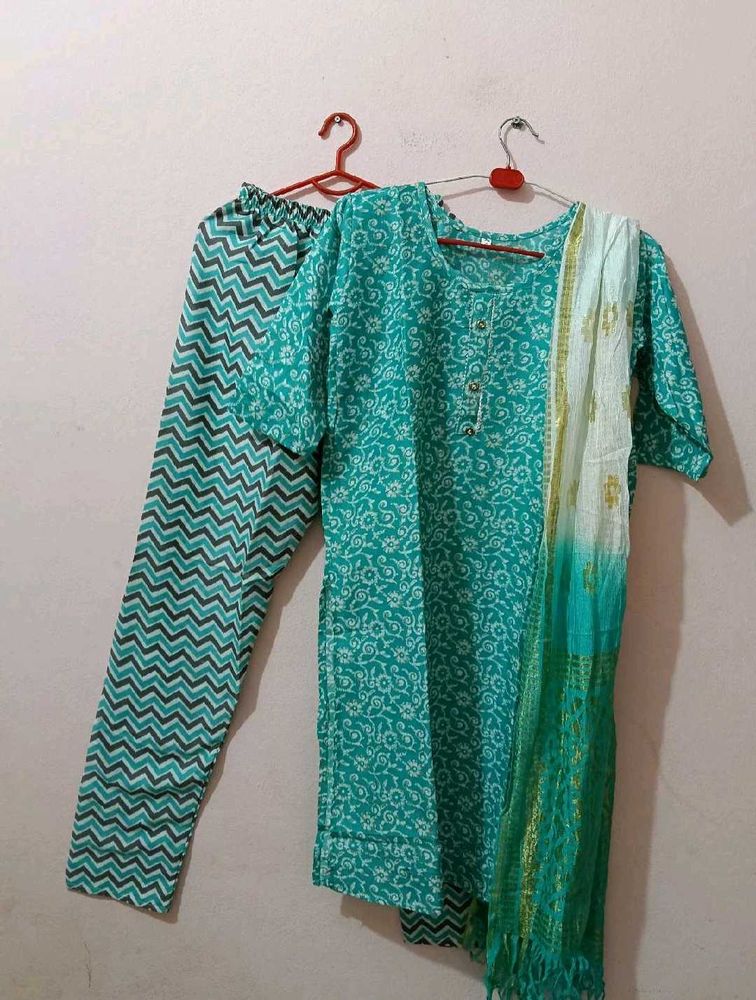 Daily Wear Colourful Full Dress Set