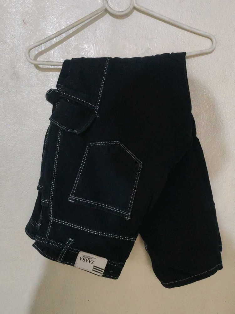 Zara Black Cargo Pant