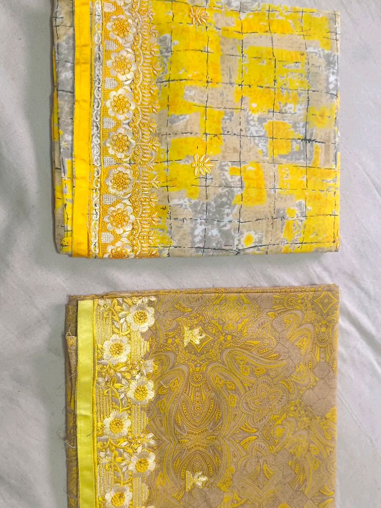 Haldi Special Suit Yellow Combo