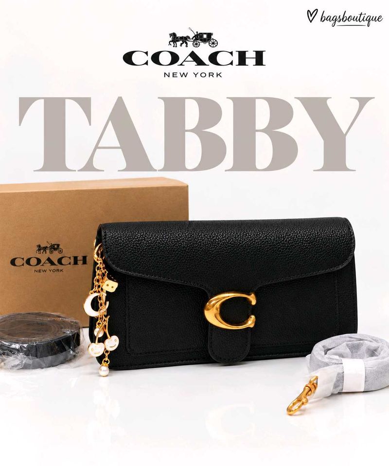 Coach Tabby Shoulder Bag with charm