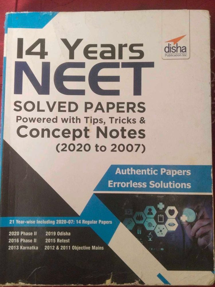 14 Years NEET Solved Papers