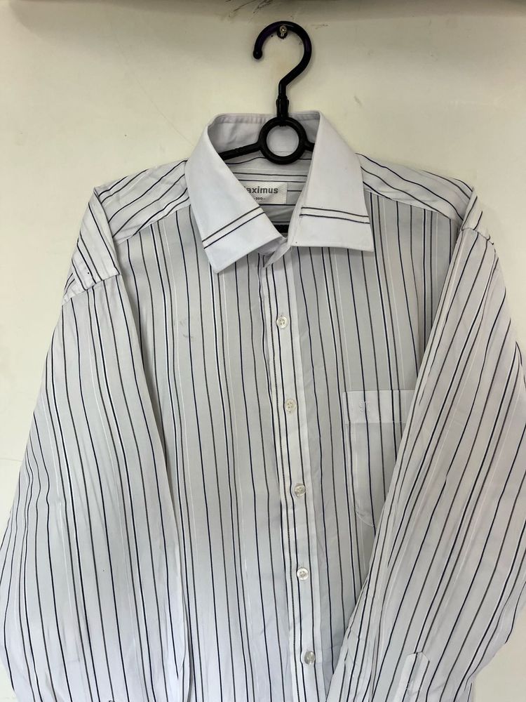 Classic Striped Men's Dress Shirt