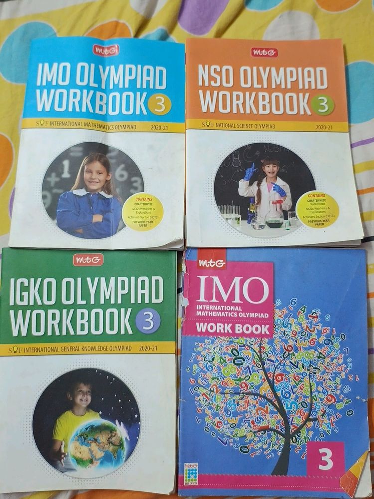 Combo Of 4 Books For Olympiad Competition