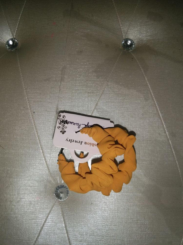 Scrunchies Hoop Earrings 100 Rs. Each