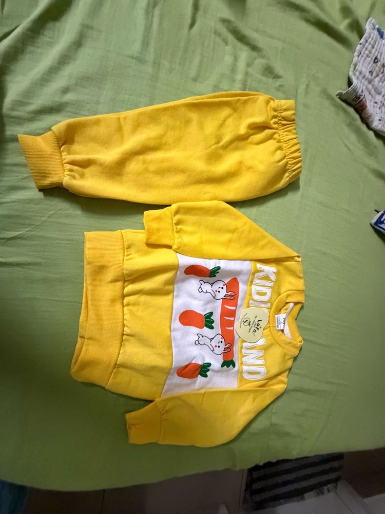 Cute Yellow Sweatshirt and Pants 2-4 yr