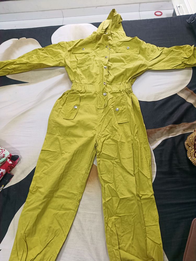 Mustard Colour Jump Suit