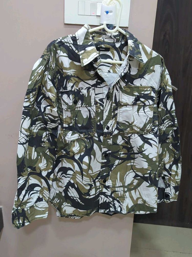 Men's Camouflage Print Shirt