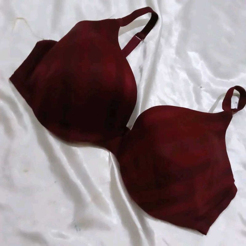 Maroon Padded Bra