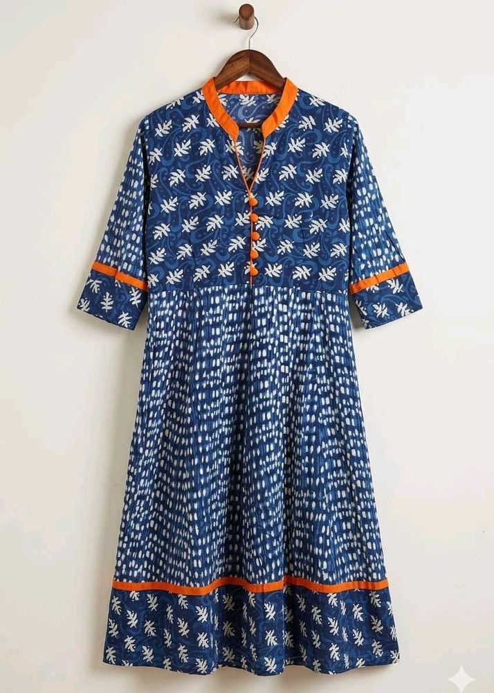 🌸 Brand New Blue Printed Kurti🌸