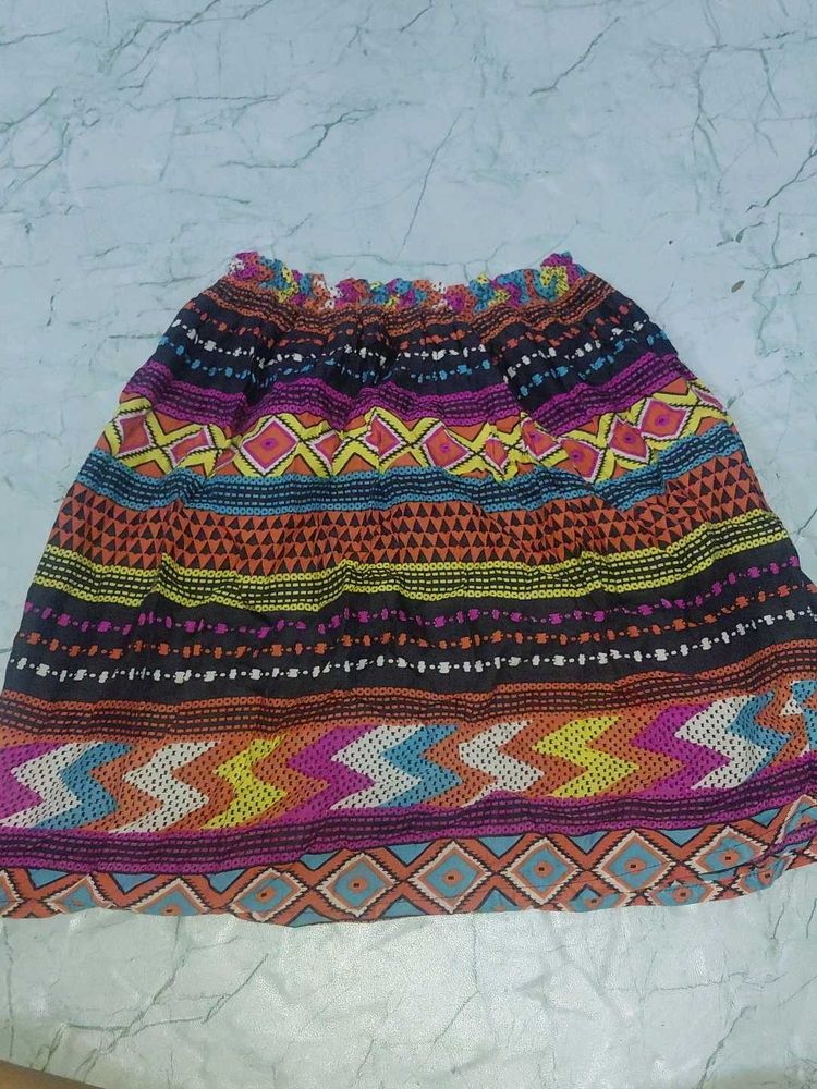 Bohemian Print Ethnic Skirt
